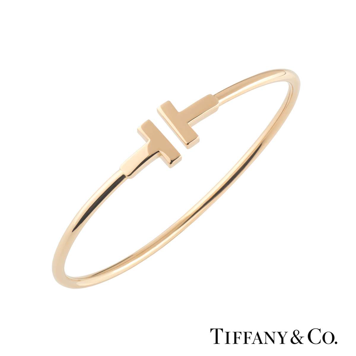 tiffany t wire bracelet rose gold